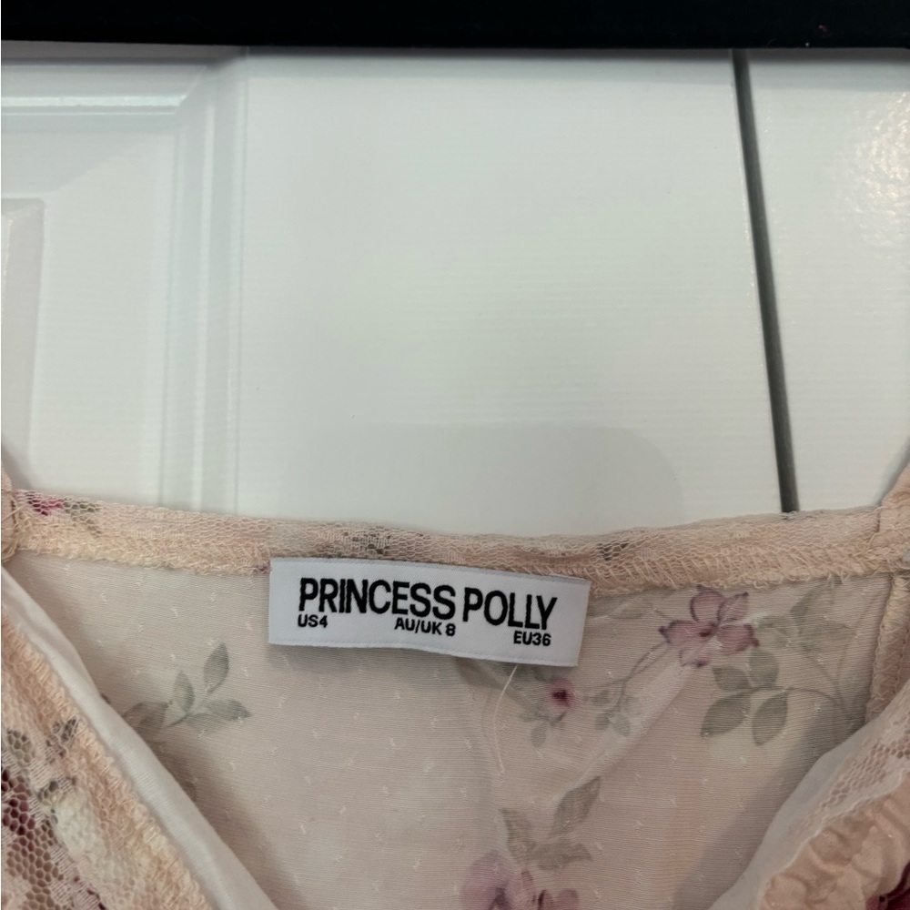 Princess Polly Floral Pink Women's Top - Picture 2 of 3